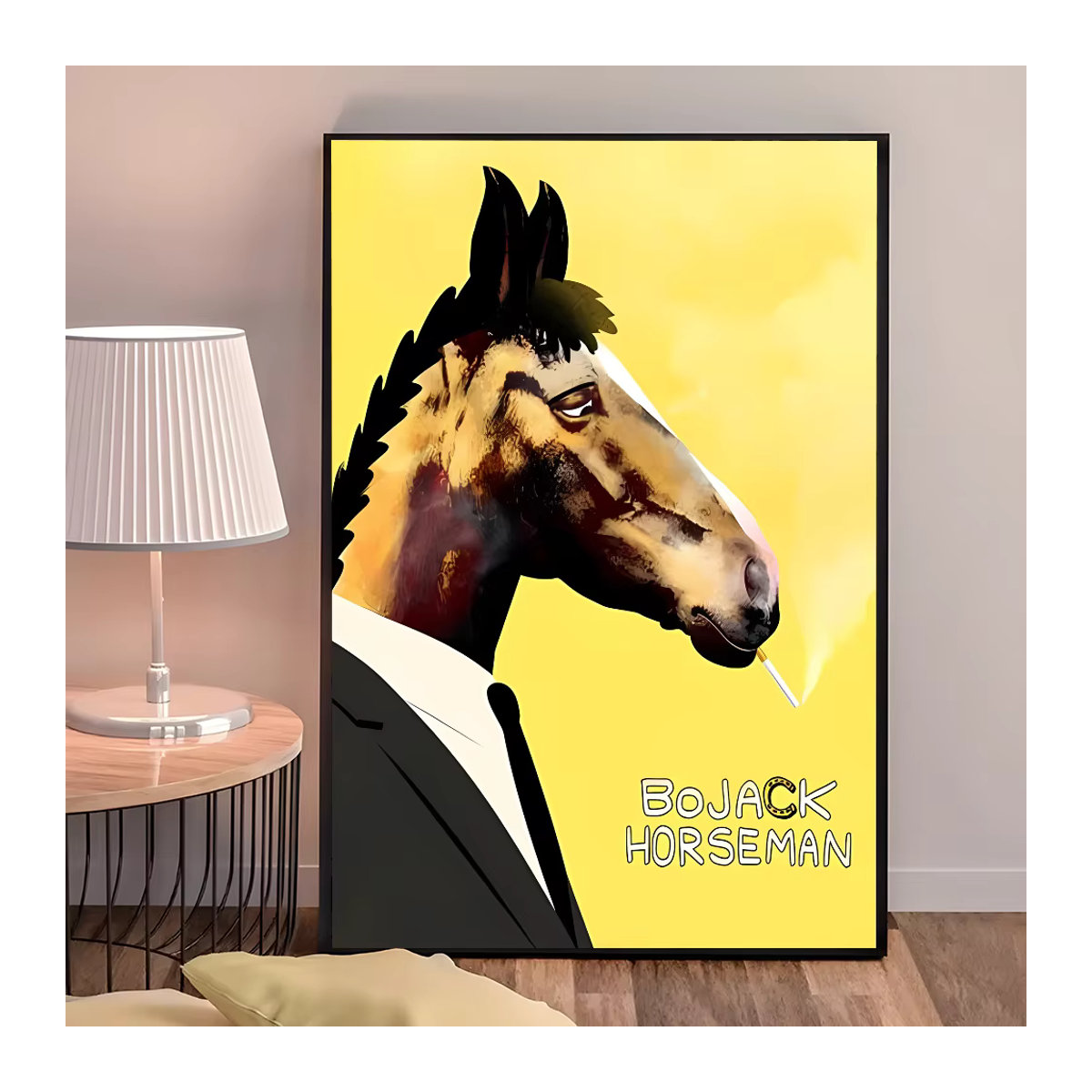 Wasserfester B-BoJack H-Horsemans Papieraufkleber als Wanddekoration für dein Zimmer, Bar oder Kaffeehaus, mehrfarbig, rechteckig - Bild 3