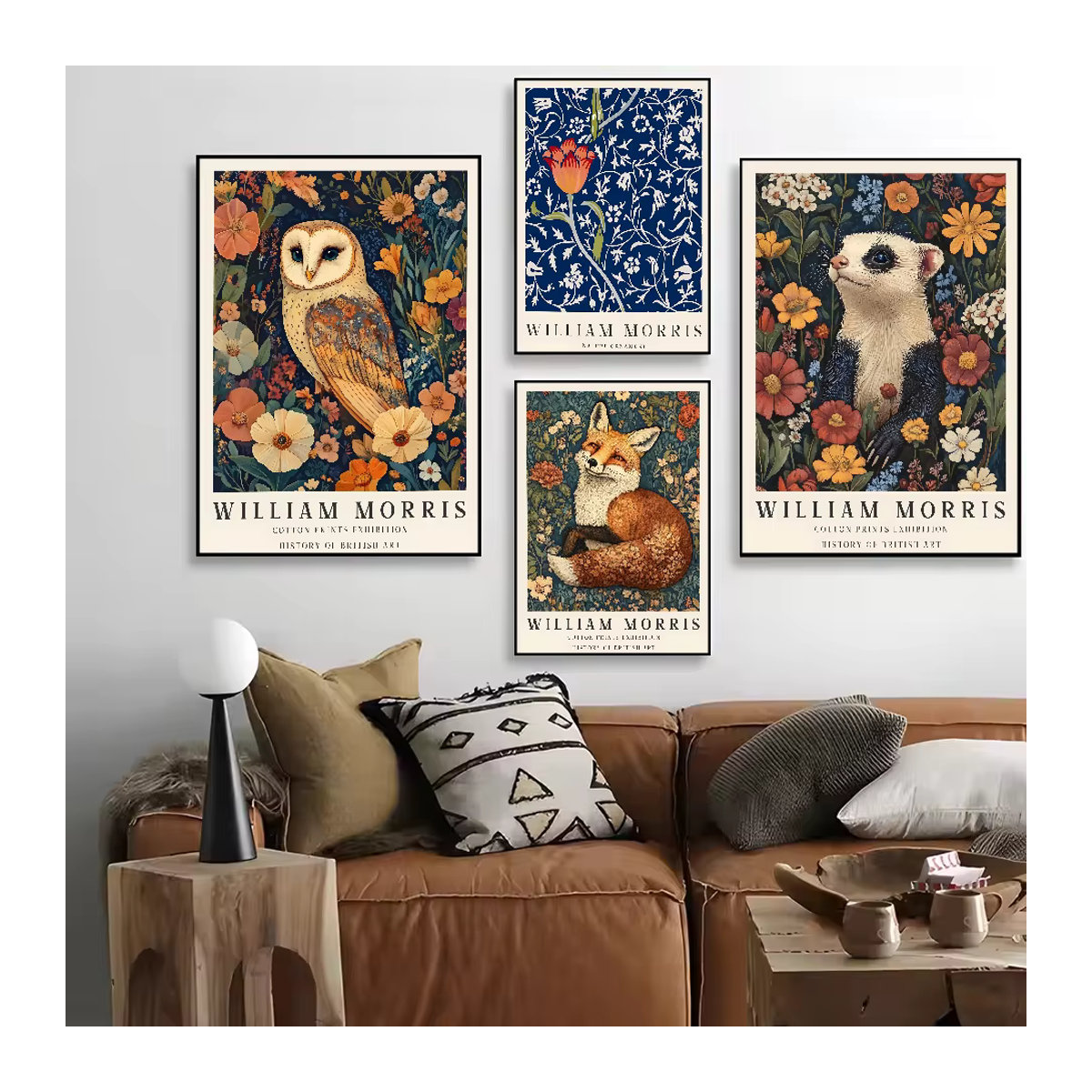 Wasserfestes William Morris Kunstposter als HD-Klebewand zur Dekoration von Wohnzimmer, Schlafzimmer oder Bar - Bild 2