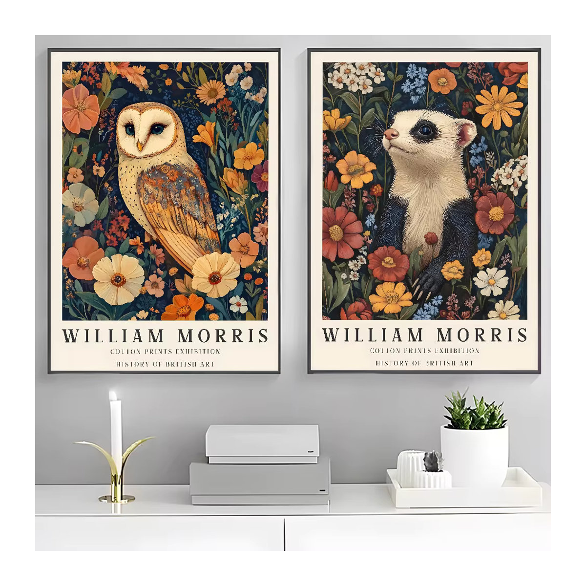 Wasserfestes William Morris Kunstposter als HD-Klebewand zur Dekoration von Wohnzimmer, Schlafzimmer oder Bar - Bild 5