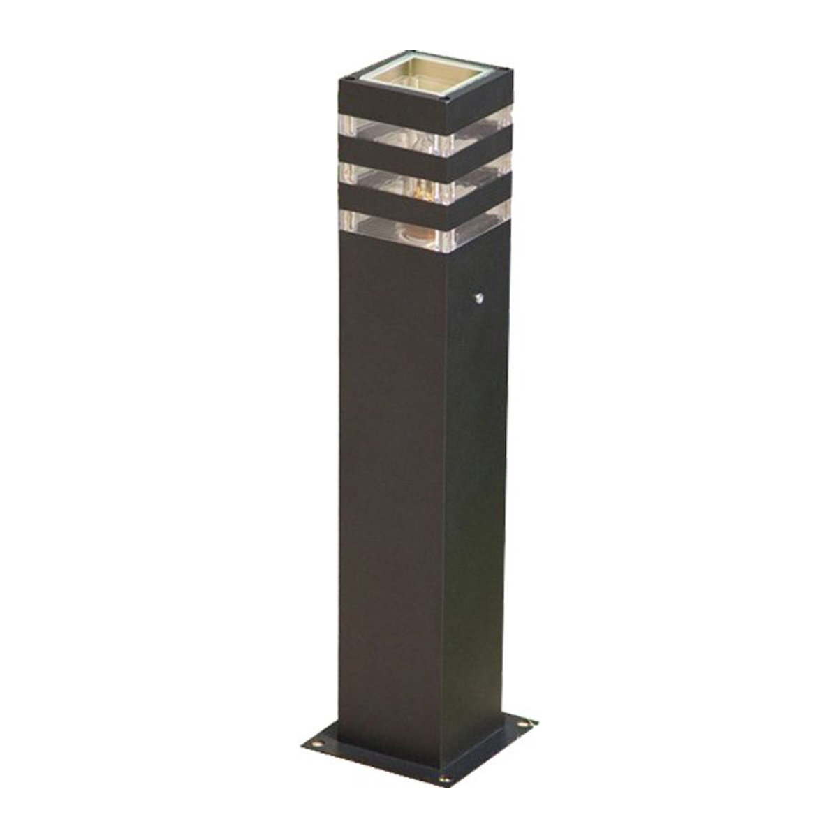 WECUS Moderne Minimalistische Wegeleuchte Schwarz Wasserdicht für Garten und Landschaft - Bild 1