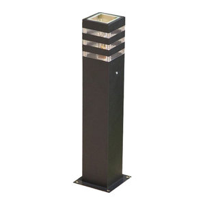 WECUS Moderne Minimalistische Wegeleuchte Schwarz Wasserdicht für Garten und Landschaft