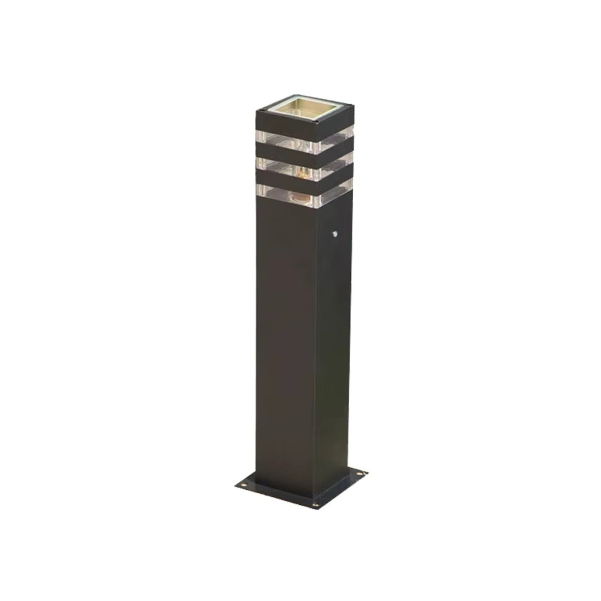 WECUS Moderne Minimalistische Wegeleuchte Schwarz Wasserdicht für Garten und Landschaft - Bild 5