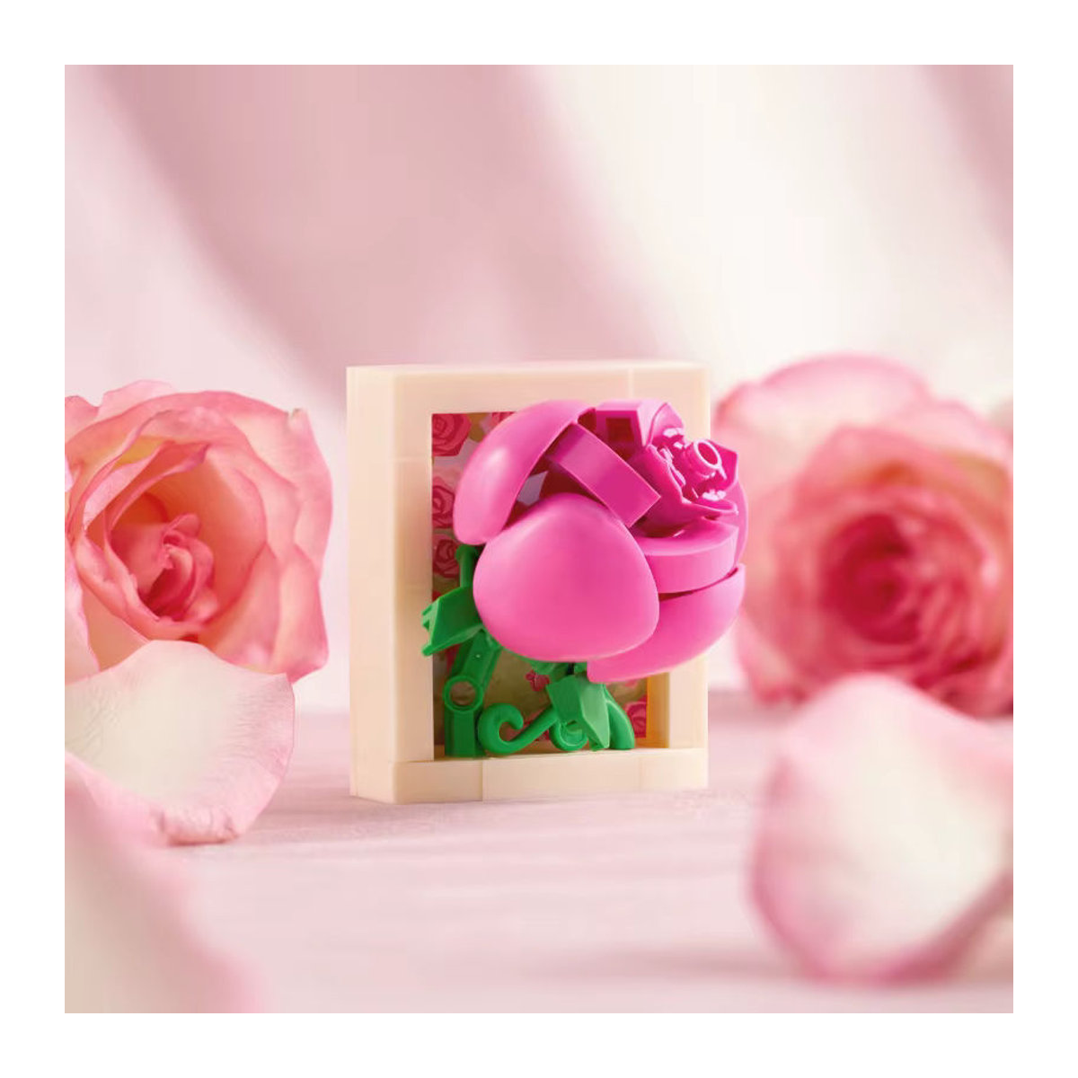 Weekit Magnetisches Kühlschrank Aufkleber Set mit floralen Motiven wie Rose, Sonnenblume und Tulpe als DIY Baustein Spielzeug für Erwachsene in Mehrfarbig - Bild 2