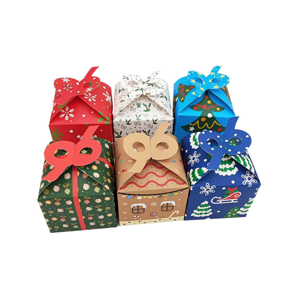 WEHRPARTY Quadratische Weihnachts Geschenkkartons aus - Bild 3