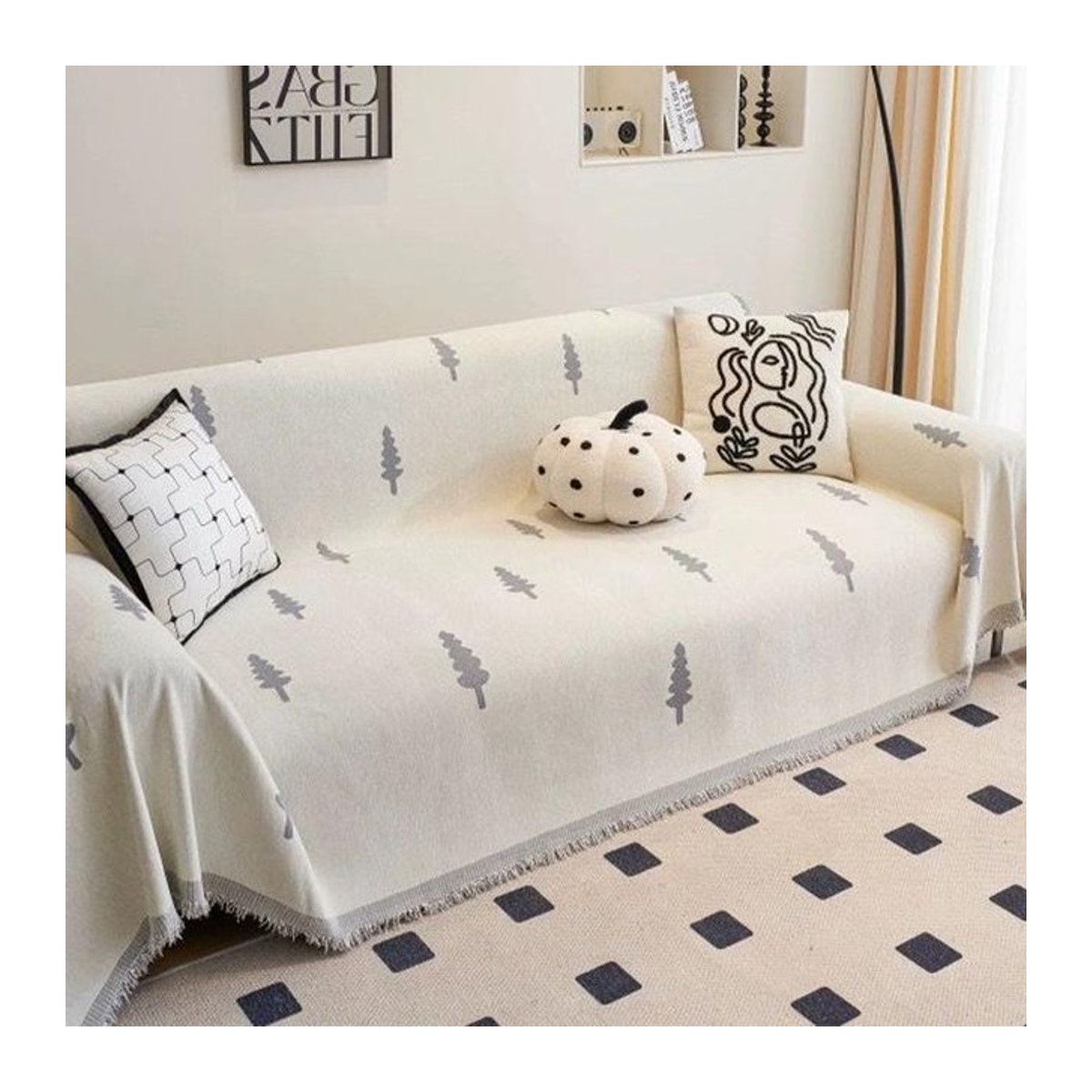 Weiches Chenille-Sofatuch von Your Warm Home als kratzfeste Möbelschutzhülle für dein Sofa, Breite: 180 cm, Tiefe: 130 cm - Bild 1