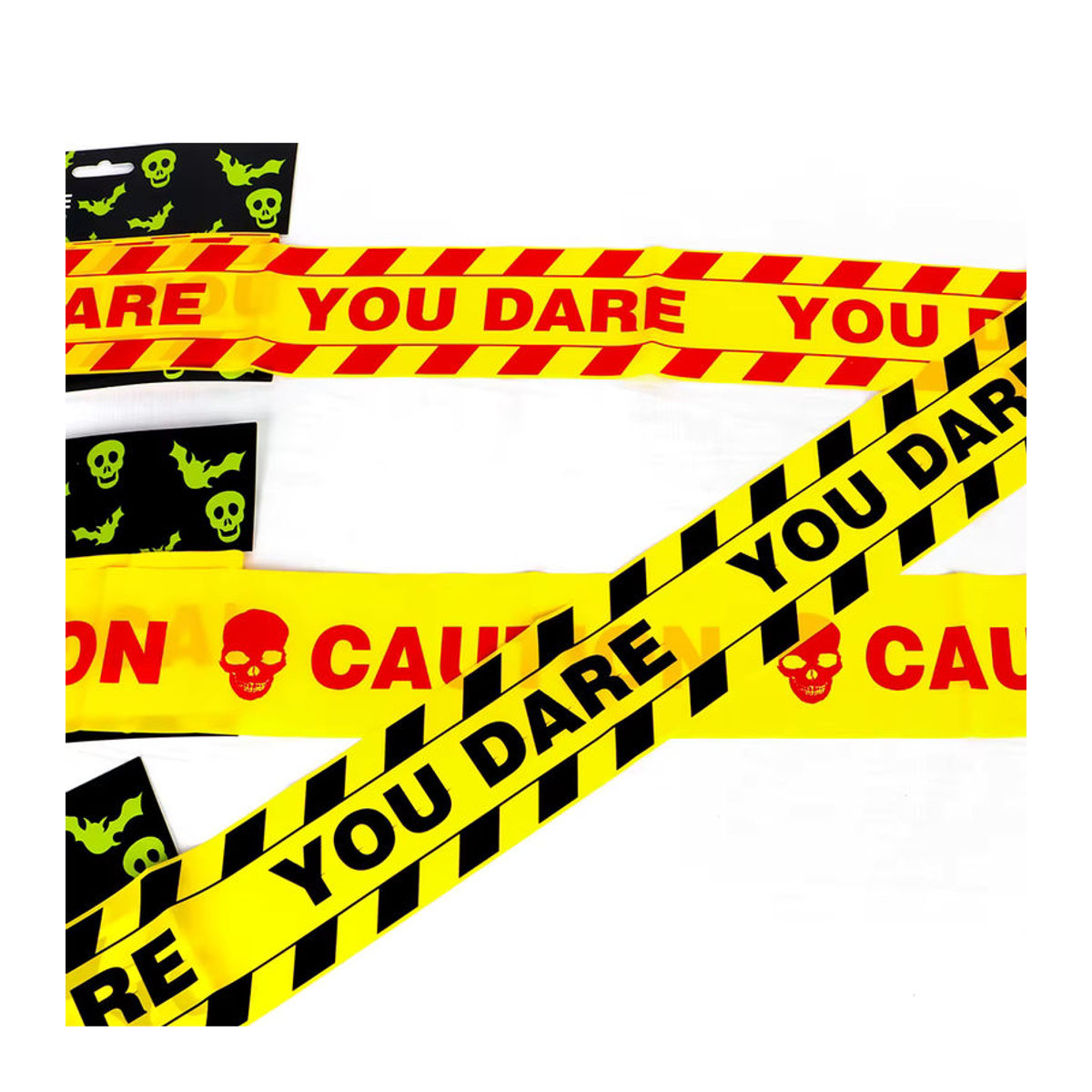 WEIGAO Halloween Warnband Dekoration gestreift mehrfarbig Kunststoff B: 7,5 cm, H: 6 cm - Bild 4