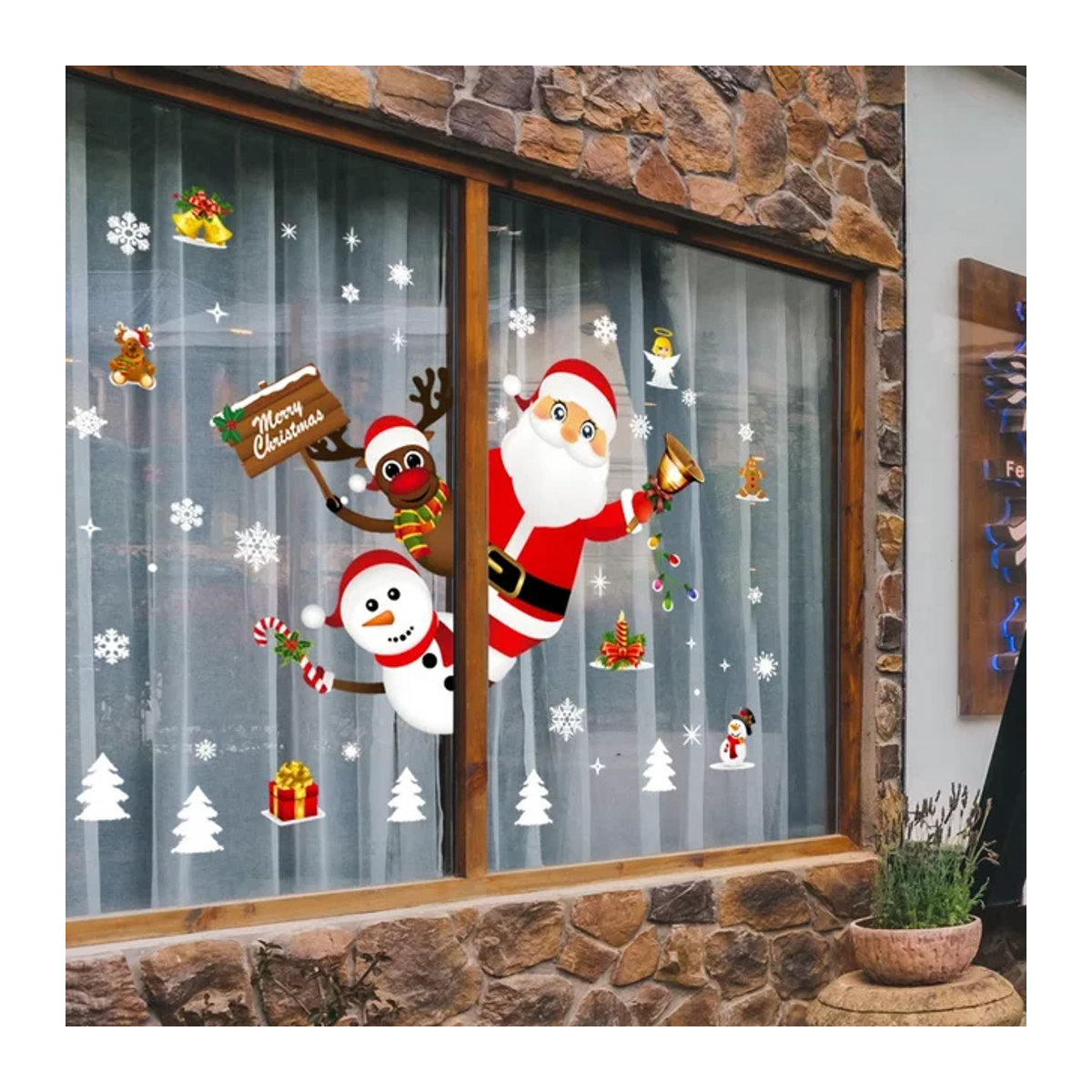 Weihnachts Fenster Aufkleber für die Dekoration zu Weihnachten und Neujahr - Bild 1