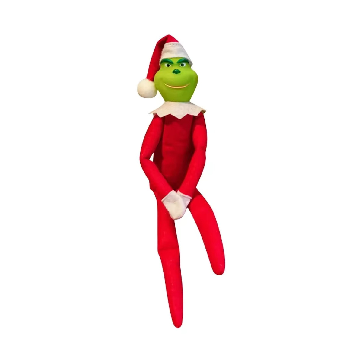 Weihnachtsbaum Anhänger Elf Plüsch Puppe in Grün und Multicolor für Weihnachts- und Neujahrsdekoration - Bild 2