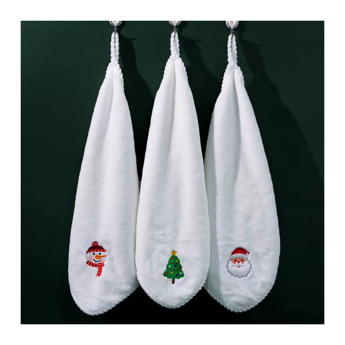Weihnachtshandtuch in Geschenkbox mit Weihnachtsbaum-Design - Bild 2