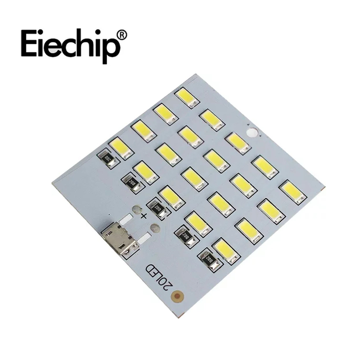 Weißes Micro USB LED Beleuchtung Panel 5730 SMD Nachtlicht und Notlicht mit 5V und 430-470mA - Bild 1