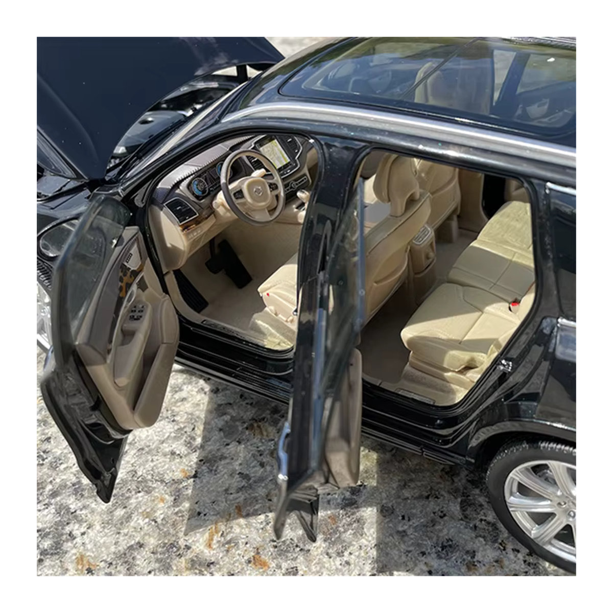WELLY Volvo XC90 SUV Modellauto aus Metall in Schwarz, Maßstab 1:18 Druckguss-Modell - Bild 5