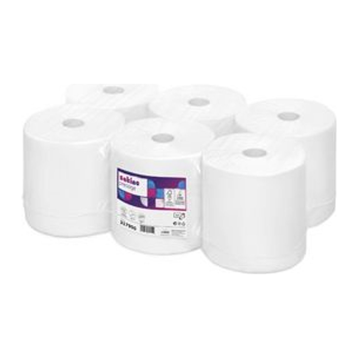 Wepa Handtuchrollen Prestige 2-lagig, Weiß, 6 Stück - Bild 1