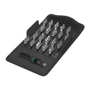 Wera Bit-Safe 61 Universal 1 Steckschlüssel-Satz, 61-teiliges Werkzeugset aus Metall und Kunststoff, metrisch mit PH1-PH3 und PZ1-PZ3 Bits