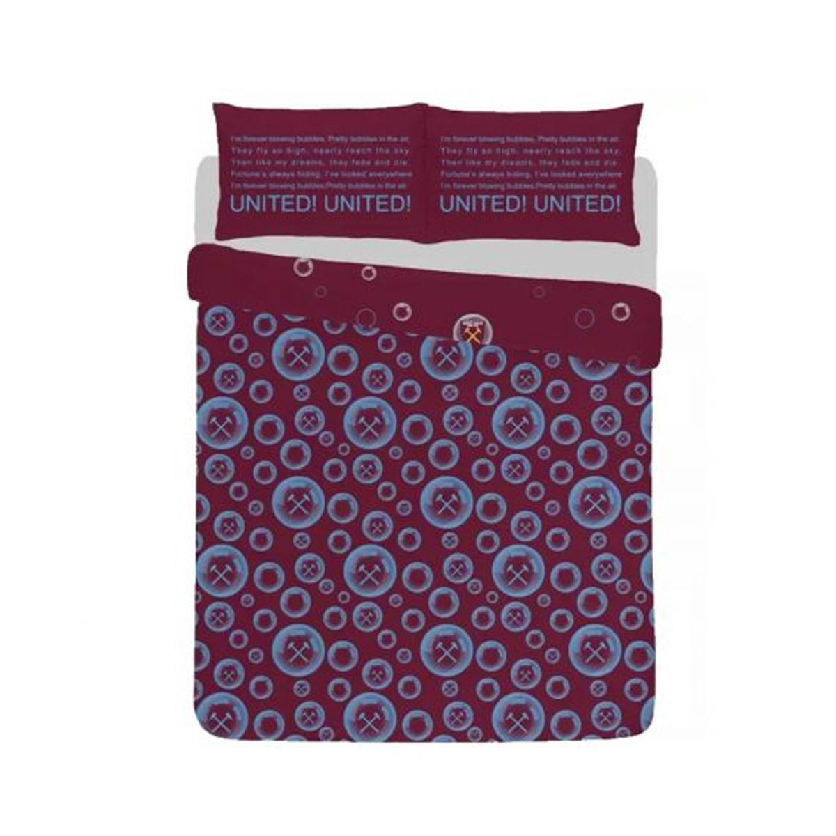 West Ham United FC Wendebettwäsche-Set Single Für immer Blasen in Himbeere - Bild 3