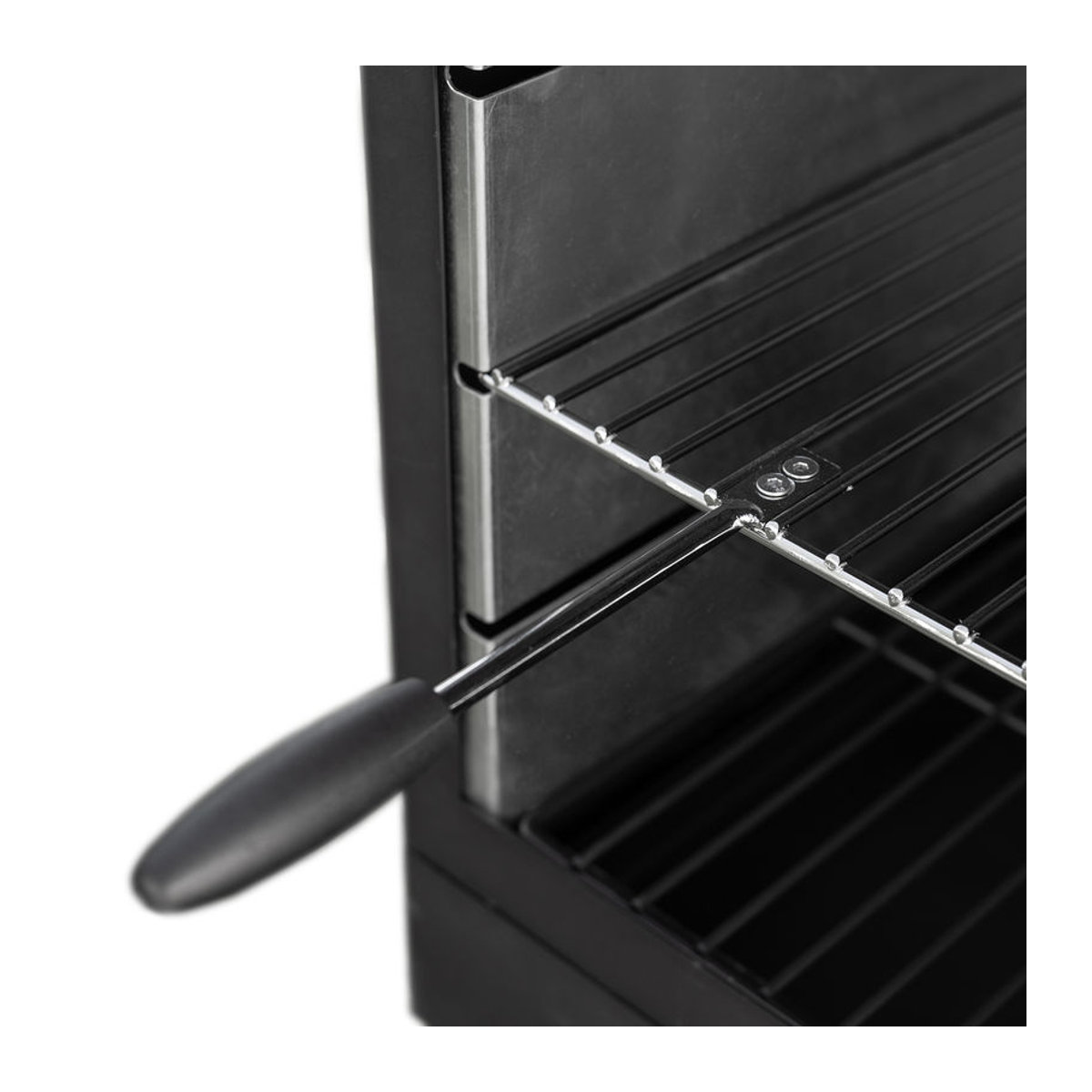 Westmann Grill und Gartenkamin aus Stahl in Schwarz, B/H/T: 70 x 229 x 41 cm - Bild 1
