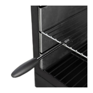 Westmann Grill und Gartenkamin aus Stahl in Schwarz, B/H/T: 70 x 229 x 41 cm