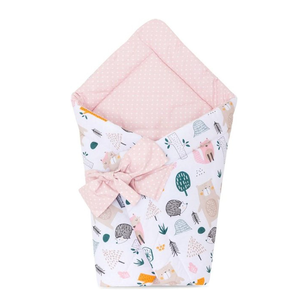 Wickeldecke Bellochi in Pastellrosa - Bild 1