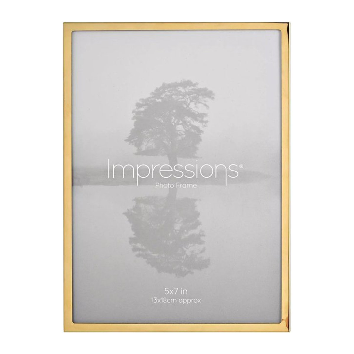 Widdop Impressions Metall-Fotorahmen in Gold mit Aufstellstütze, Breite: 12,7 cm, Höhe: 17,8 cm - Bild 1