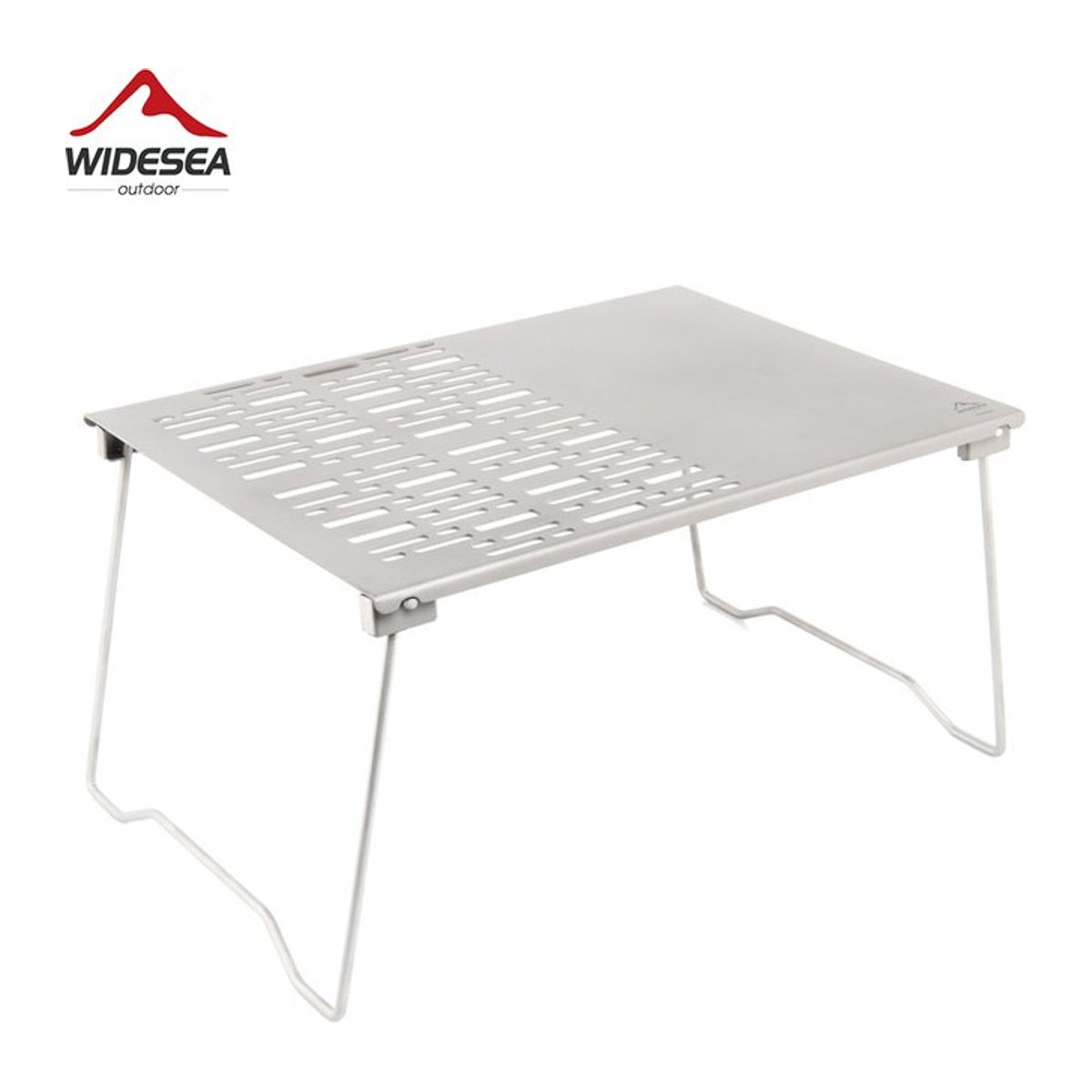 Widesea Titan Holzkohle BBQ Grill mit klappbaren Beinen in Alufarben für Camping und Picknick - Bild 1