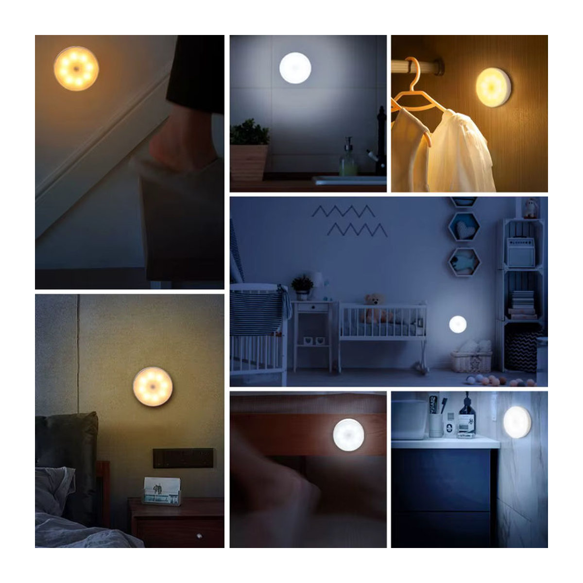 Wiederaufladbare LED-Unterschrankleuchte von MeeToo mit Bewegungsmelder in Weiß für Möbelbeleuchtung, Küche und Kleiderschrank - Bild 4