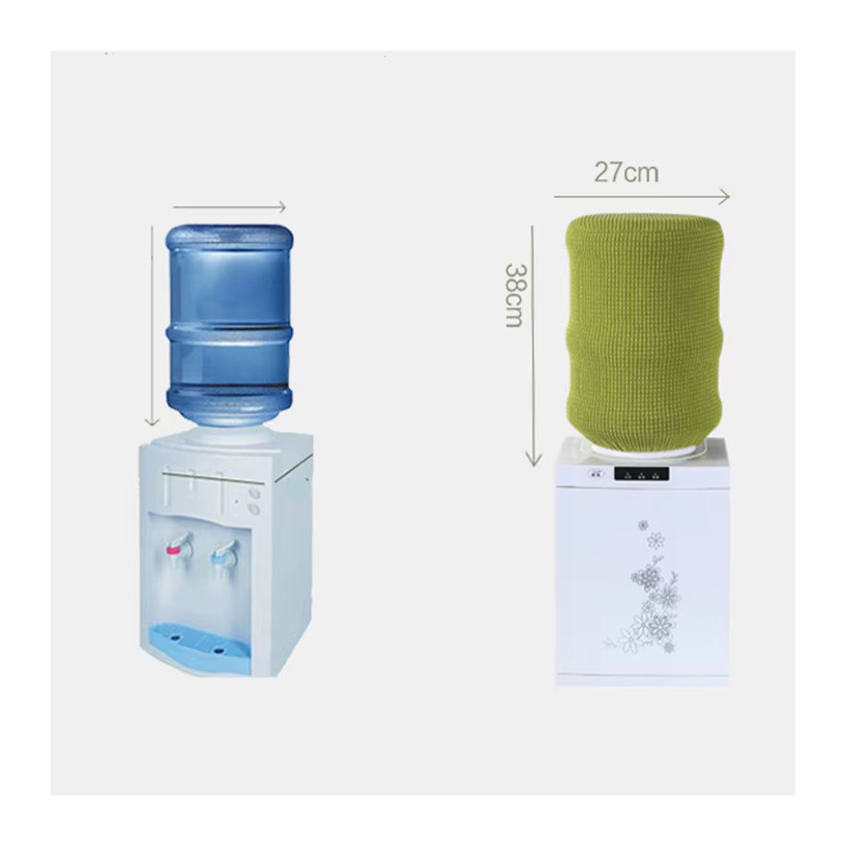 Wiederverwendbare Eimerabdeckung als Staubschutz und Wasserspender-Abdeckung in einfarbigem Design - Bild 3