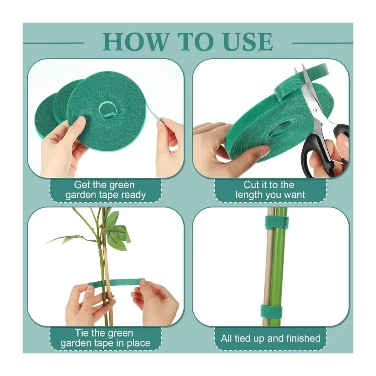 Wiederverwendbare Nylon Pflanzen Gurte als Garten Zubehör zur Befestigung von Pflanzgefäßen - Bild 4