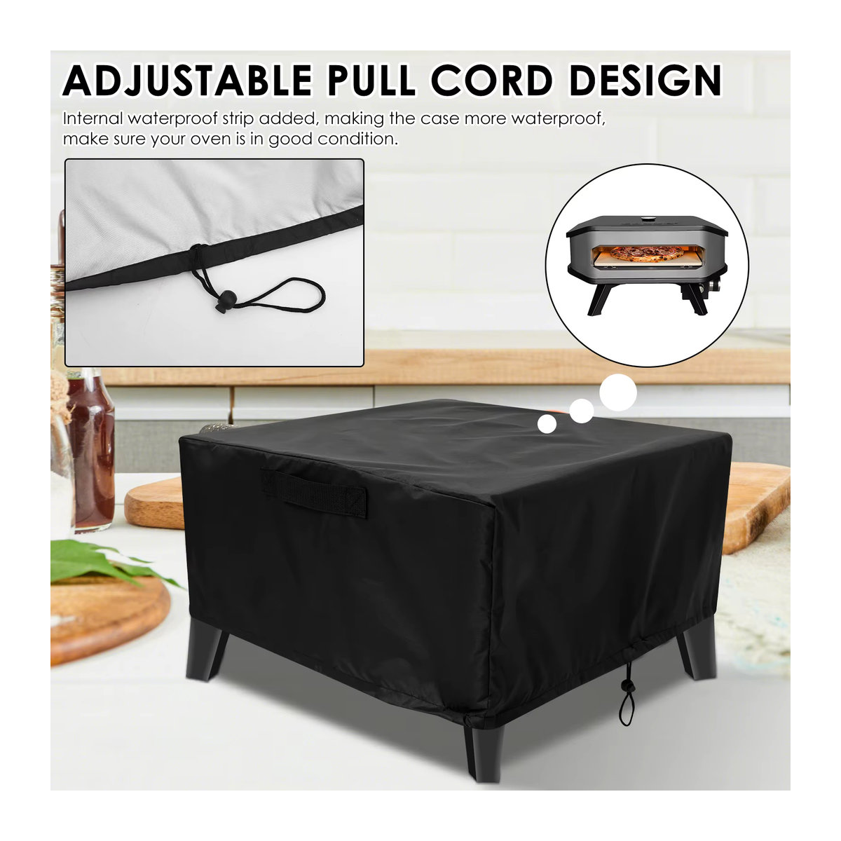 Willstar Pizza Ofen Abdeckung aus wasserdichtem Oxford-Tuch für Outdoor BBQ Grill - Bild 4