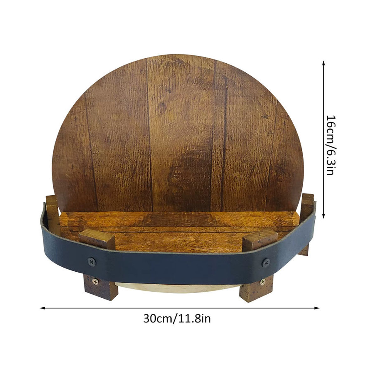 Willstar Wandregal aus Holz in Braun im Vintage-Design für Weinflaschen und Whisky als Home Bar Zubehör - Bild 6