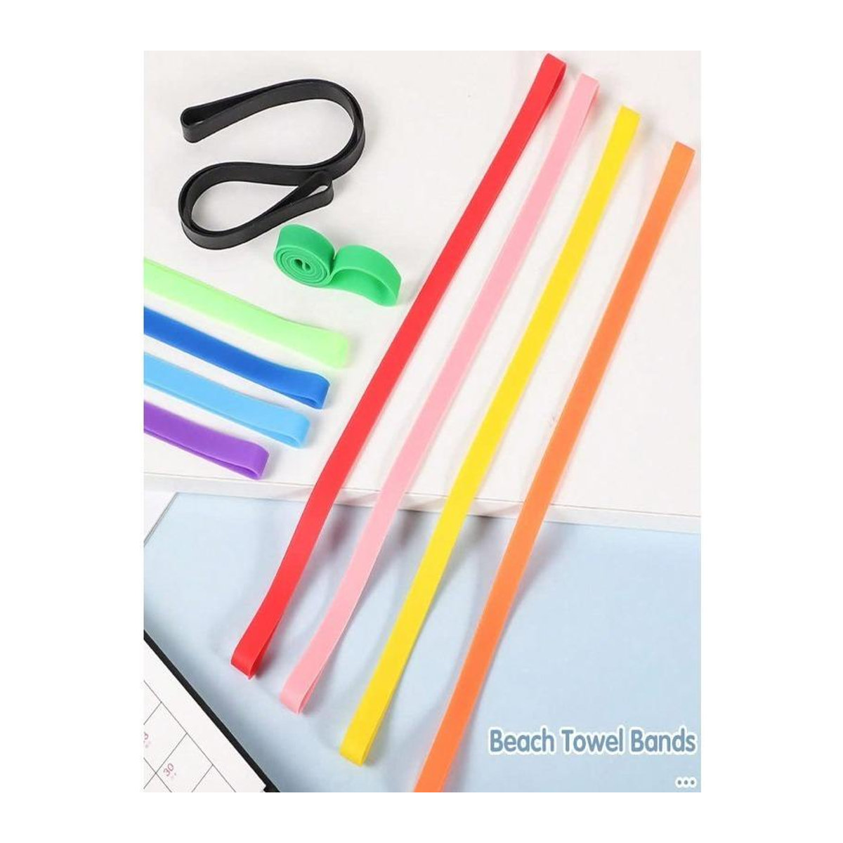 Windbeständige Handtuchclips mit Aufbewahrungsfunktion für Strandstühle, bunt, HaiKouLiJinHaiKeJiYouXianGongSi - Bild 2