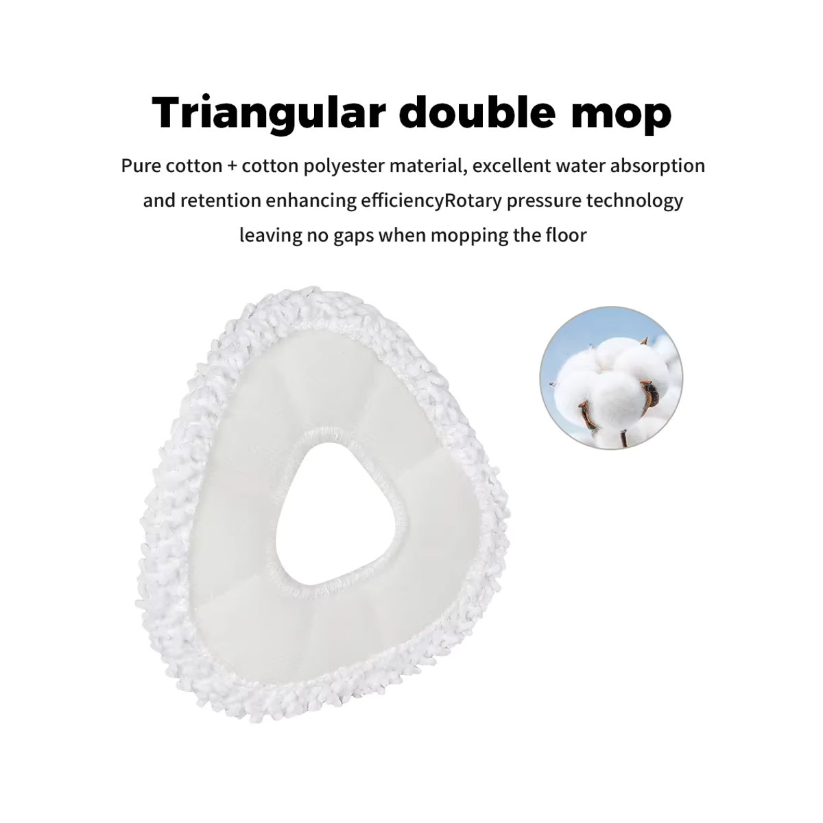 WINDNINJA Mikrofaser Mopp-Tuch Ersatzteil in Weiß für Narwal Freo X Ultra, Freo Z Ultra, Freo Z10 Ultra, J3, J4, J5, J4 Lite und J5X Staubsaugerroboter - Bild 4