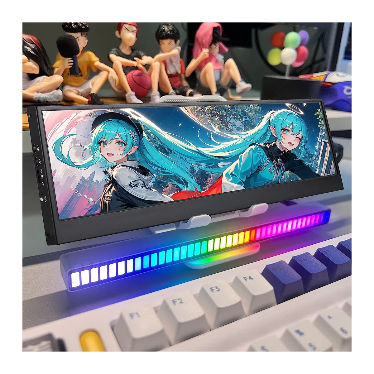 Wisecoco 14 Zoll 4K Ultrawide IPS LCD-Monitor Aida64 Schwarz - Bild 2