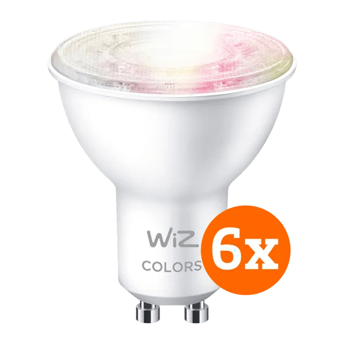 WiZ Smart Spot 6er-Pack GU10 Smart-Lampen mit farbigem und weißem Licht - Bild 1
