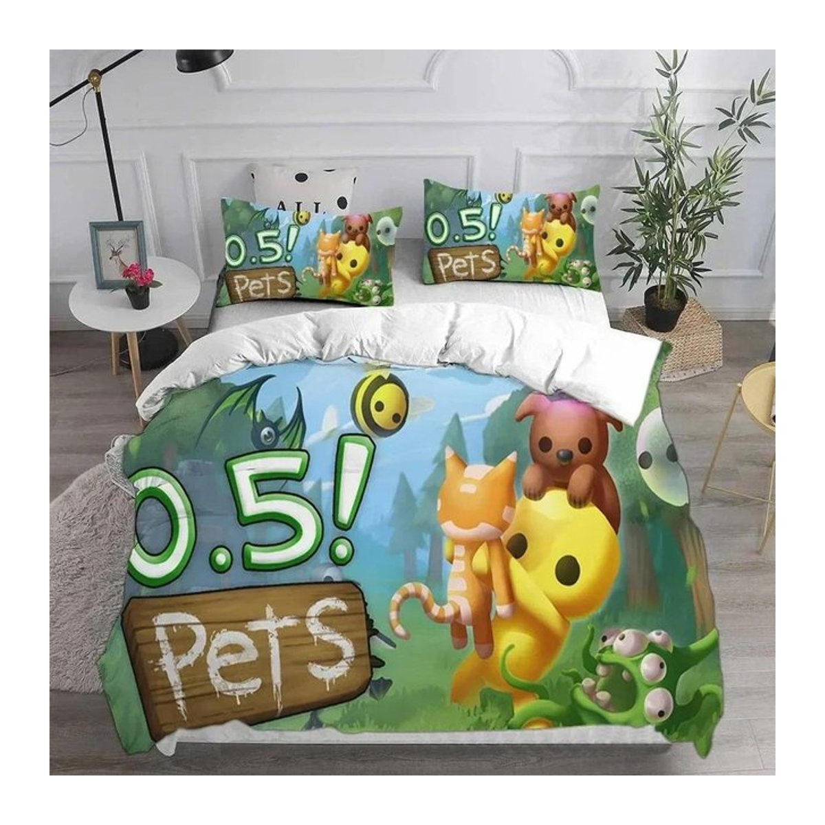 Wobbly & Life Bettwäsche-Set mit Kissenbezügen aus Creative Homewares, 3-teilig, Queen/King Size, B/H: 200 x 230 cm - Bild 1