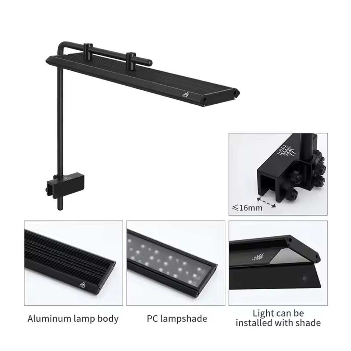 Woche Aqua V-D Serie RGB LED Aquarium Pflanzenlicht mit Knopfsteuerung für Süßwasser Aquarien - Bild 3