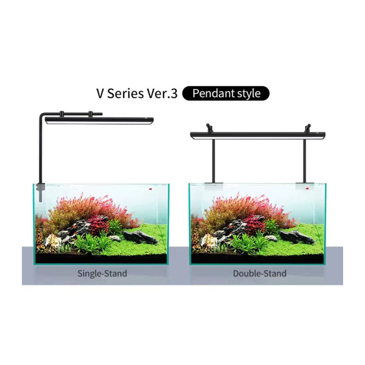 Woche Aqua V-D Serie RGB LED Aquarium Pflanzenlicht mit Knopfsteuerung für Süßwasser Aquarien - Bild 5