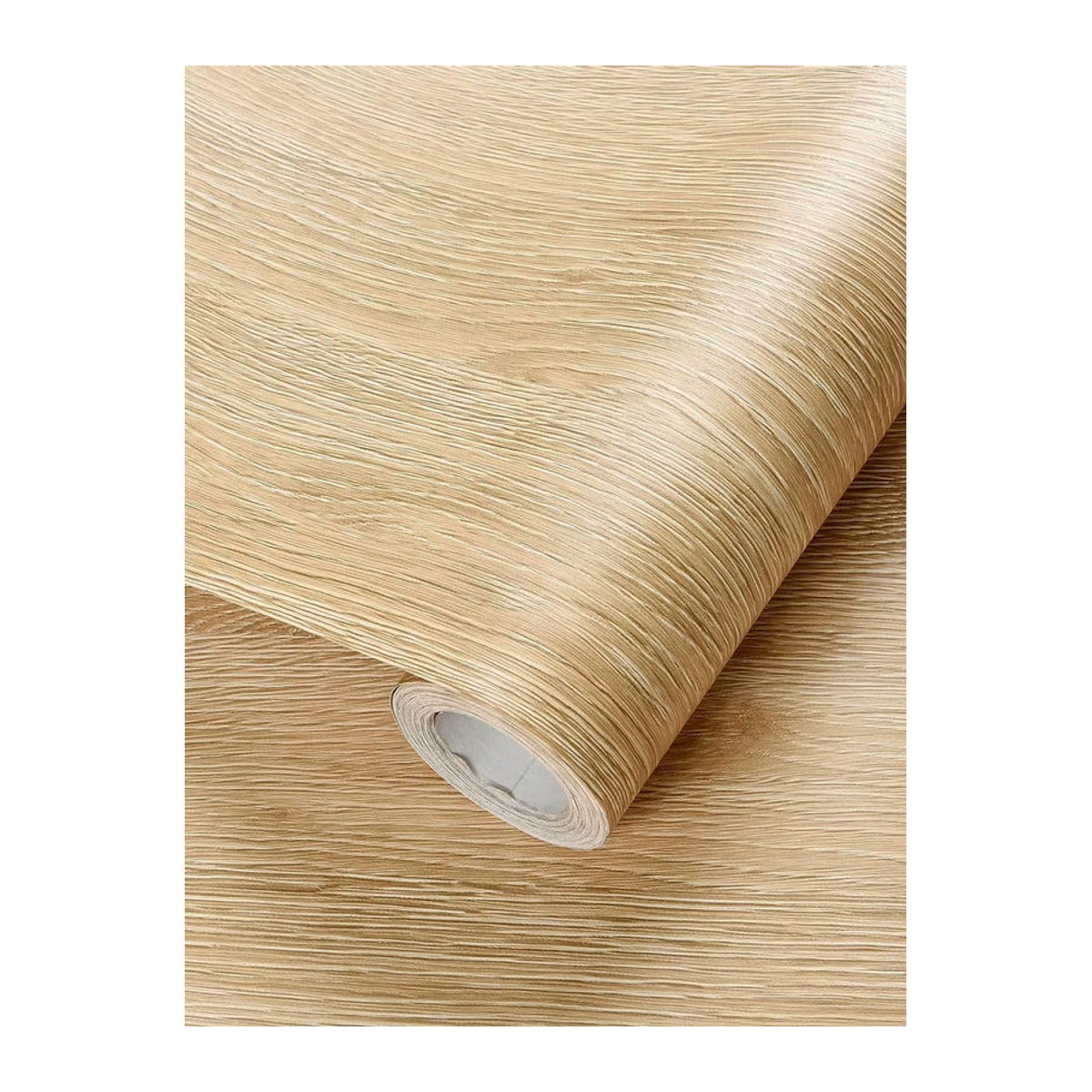 Wokhome Selbstklebende PVC Tapete in Holzmaserung Braun im skandinavischen Design für Möbel und Wände - Bild 2