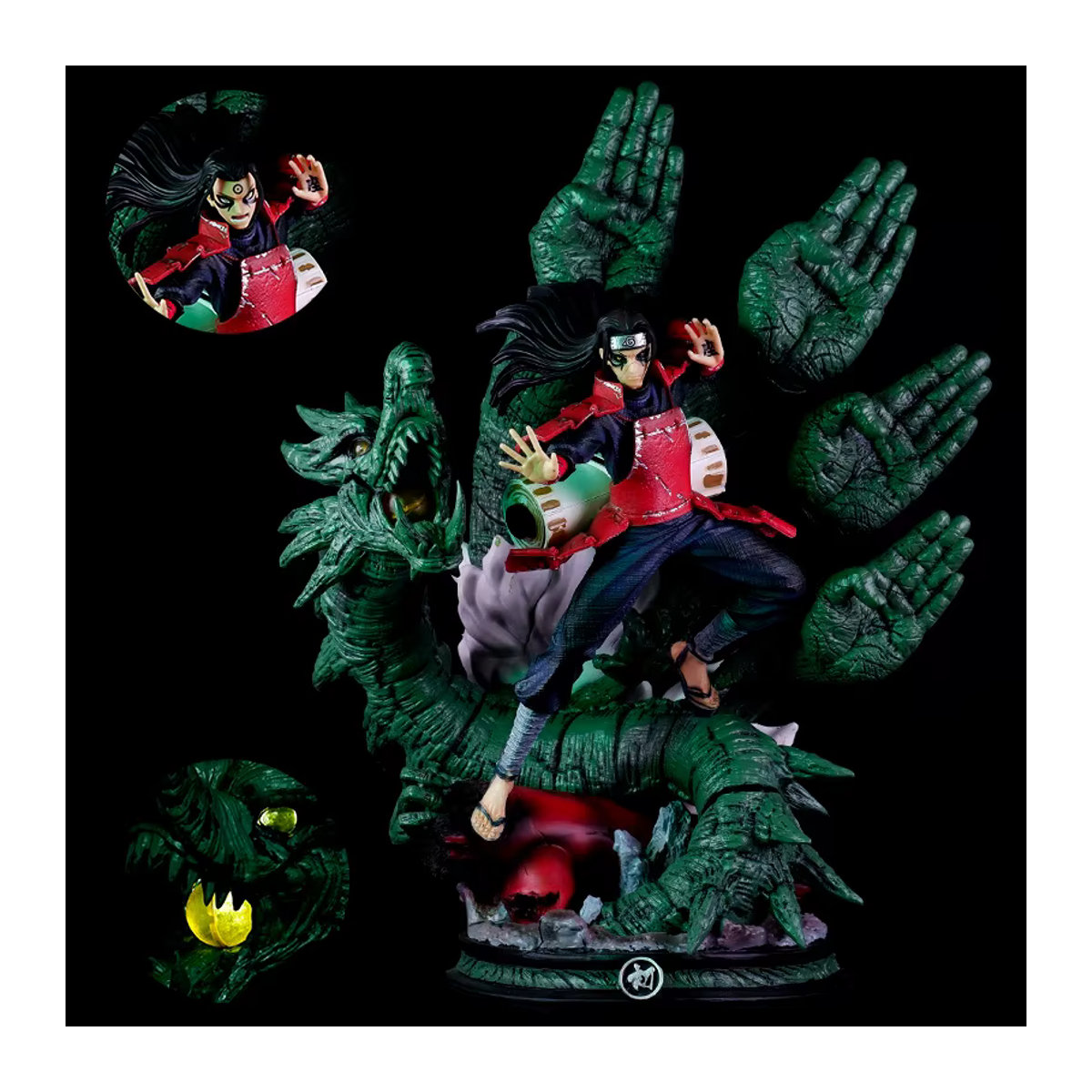 Wolken Studio Naruto Anime Figur Senju Hashirama Shodai Hokage Desktop Dekoration, mehrfarbig, Höhe: 46 cm - Bild 2