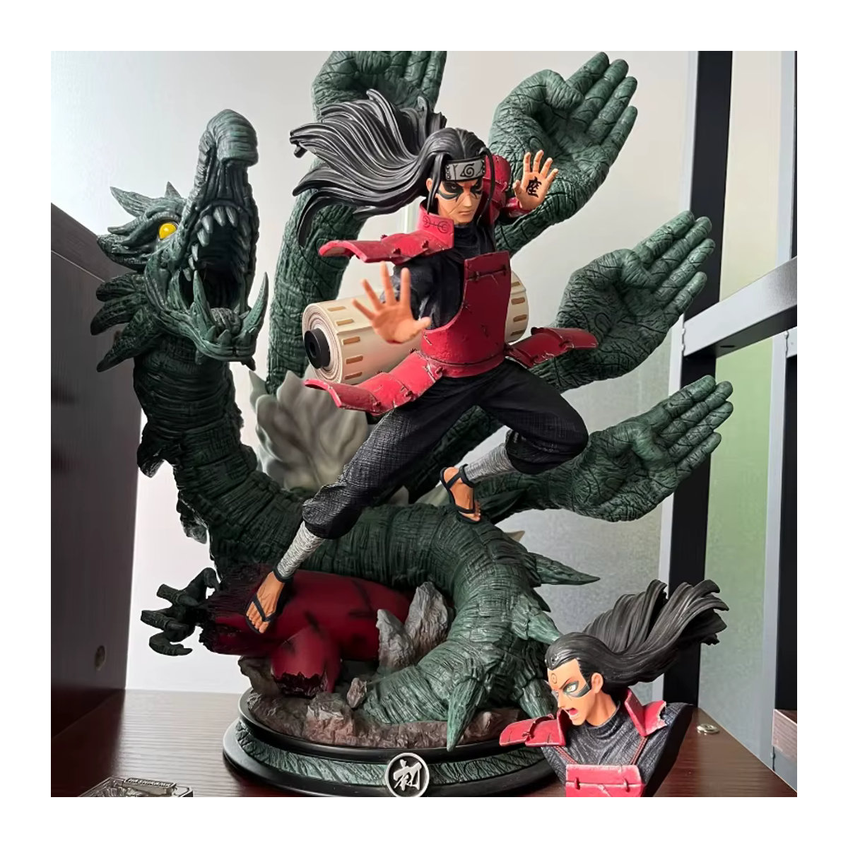 Wolken Studio Naruto Anime Figur Senju Hashirama Shodai Hokage Desktop Dekoration, mehrfarbig, Höhe: 46 cm - Bild 4
