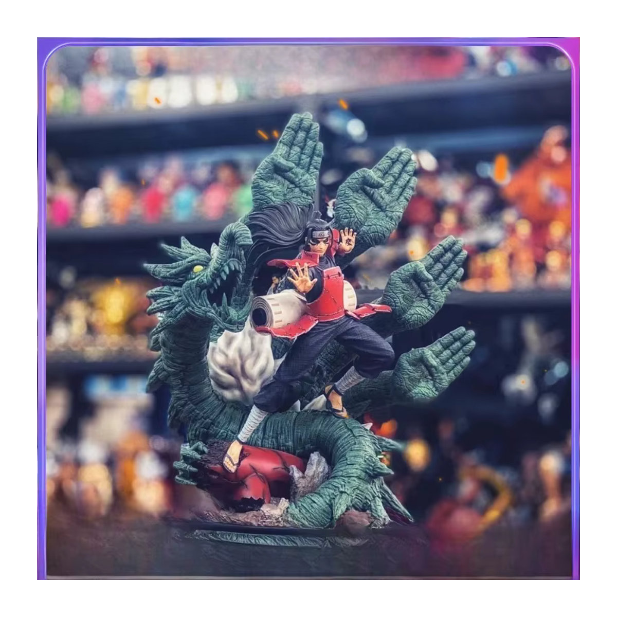 Wolken Studio Naruto Anime Figur Senju Hashirama Shodai Hokage Desktop Dekoration, mehrfarbig, Höhe: 46 cm - Bild 5