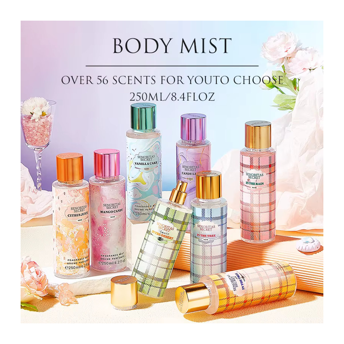 Woman Secret Entice Körperspray Vanille Blume Fruchtduft 250 ml - Bild 4