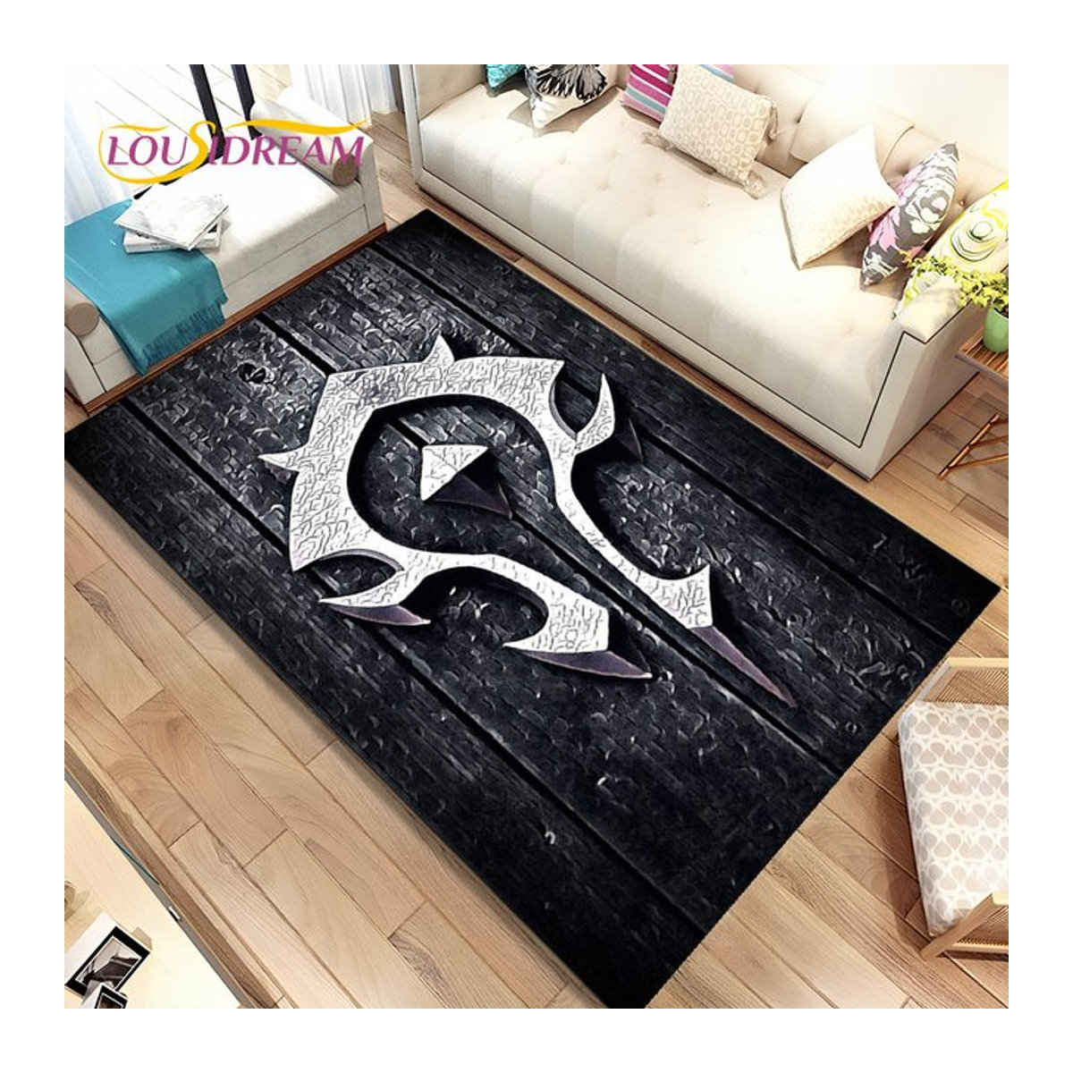 World of Warcraft WOW Gamer Teppich als 3D Dekoration für Wohnzimmer und Schlafzimmer rutschfest - Bild 1