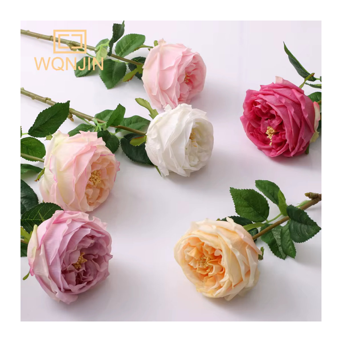 WQNJIN Künstliche Rose mit feuchtigkeitsspendender Optik für Hochzeitsfotos, Einzelstiel, Lila und Rosa - Bild 2