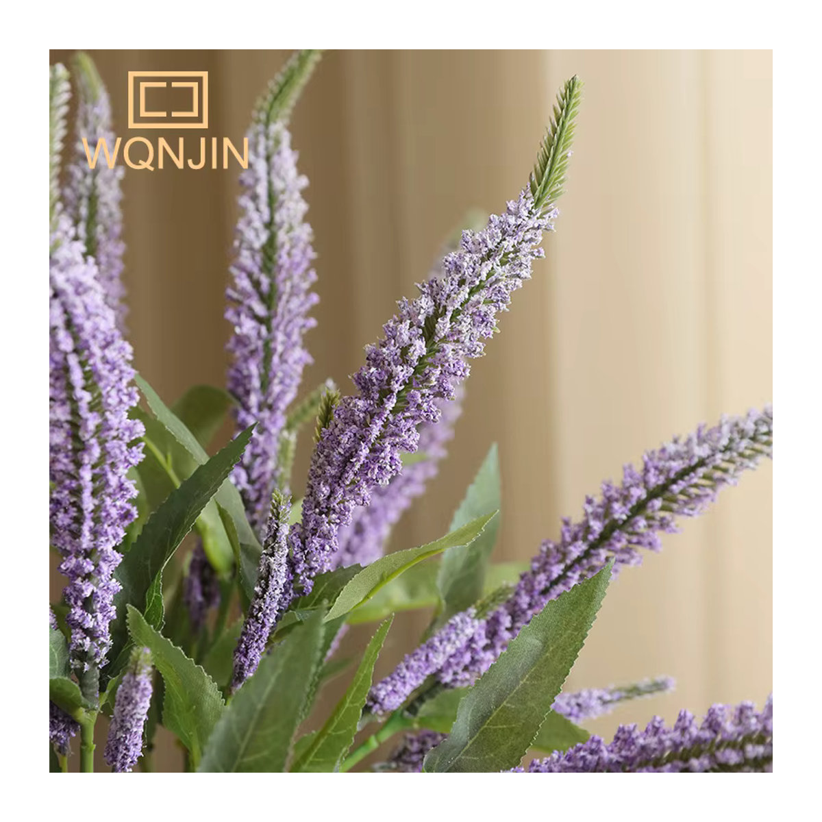 WQNJIN Lavendel künstliche Blumen Set, 3 Zweige in Lila und Weiß zur Dekoration für Hochzeit und Zuhause - Bild 2