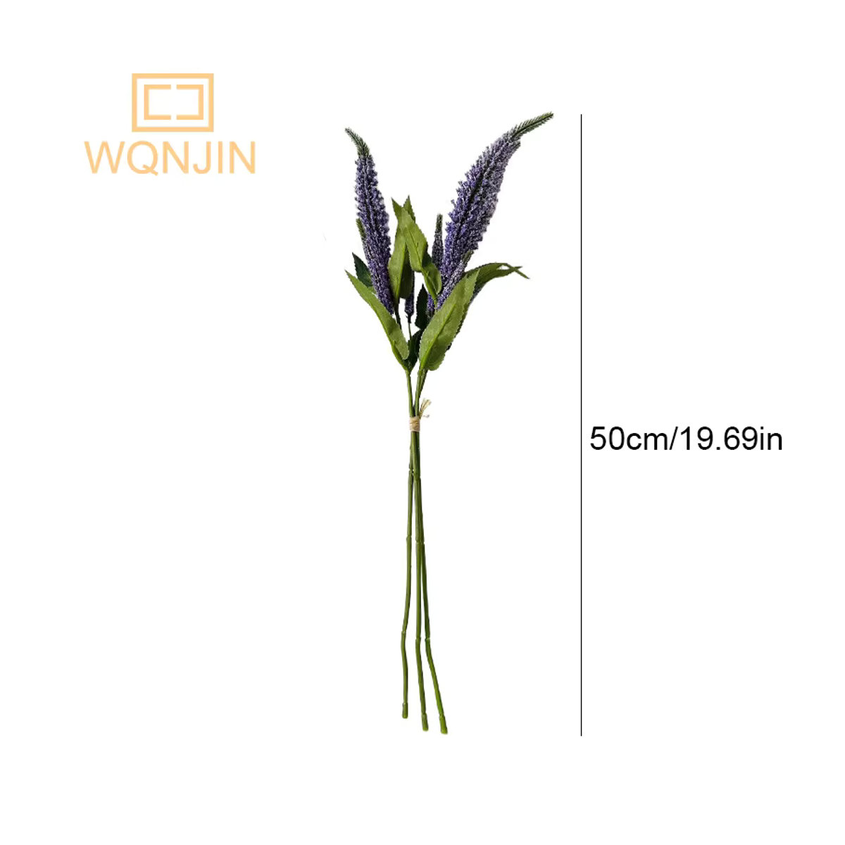 WQNJIN Lavendel künstliche Blumen Set, 3 Zweige in Lila und Weiß zur Dekoration für Hochzeit und Zuhause - Bild 3
