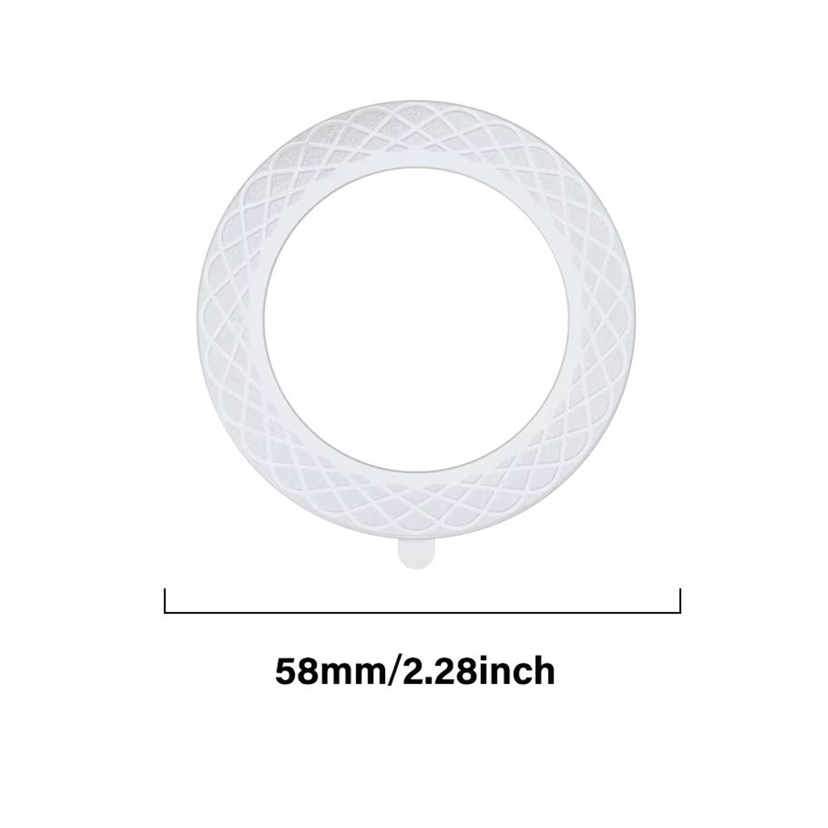 WSSHE Magnetfolie Schwarz Minimalistisch, 1,5 mm ultradünne magnetische Halterplatte für MagSafe-kompatible Smartphones wie iPhone 17, 16, 15 und Xiaomi zur Unterstützung von kabellosem Laden - Bild 5