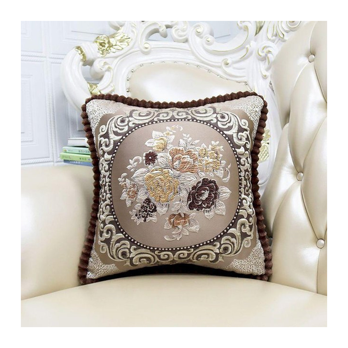 WTEMPO Kissenbezug Rechteckig Abnehmbar und Waschbar für Sofa und Wohnzimmer B/H: 45 x 45 cm - Bild 1