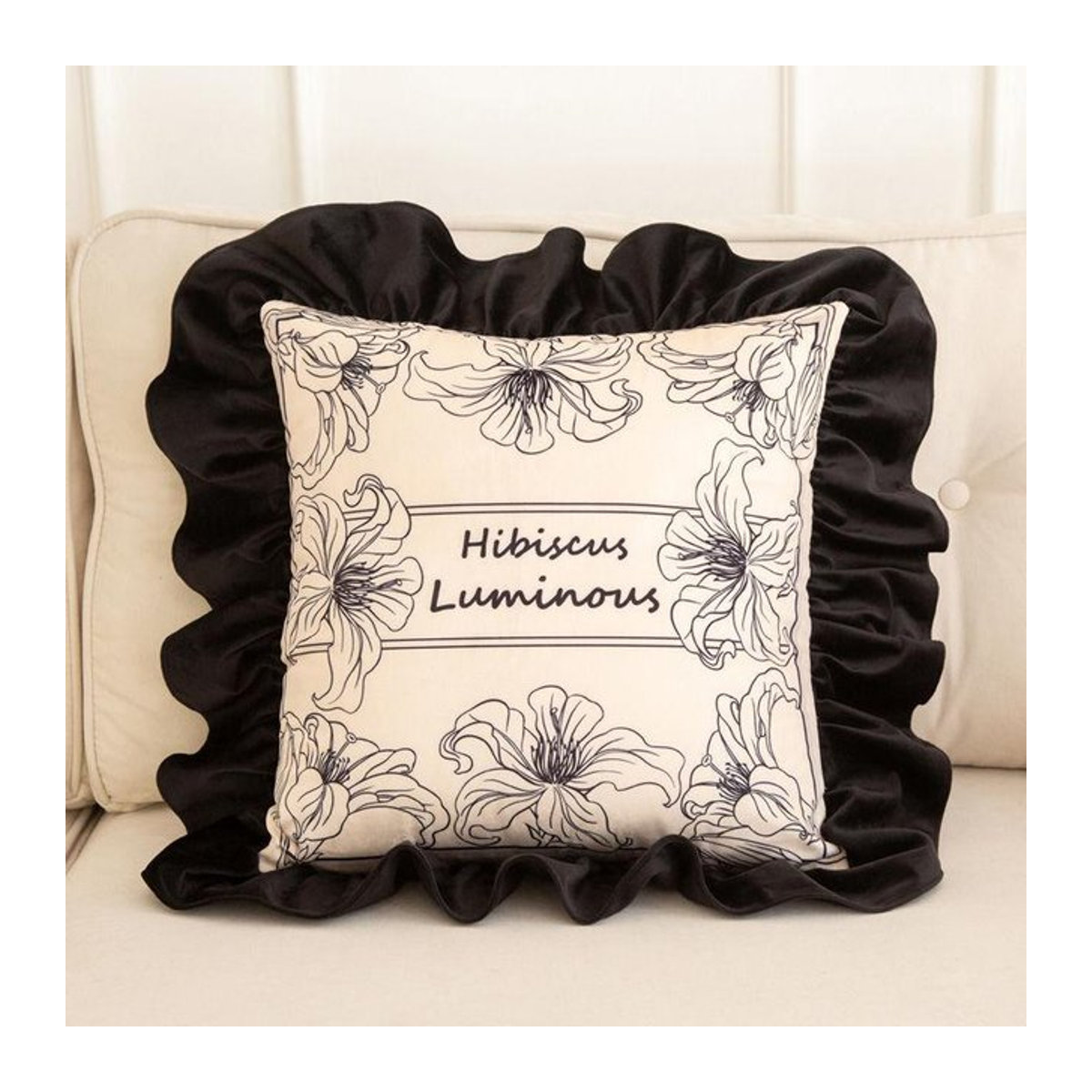 WTEMPO Vintage Spitzen Kissenbezug für Wohnzimmer und Kopfteil, B/B/H: 45 x 45 x 45 cm - Bild 1