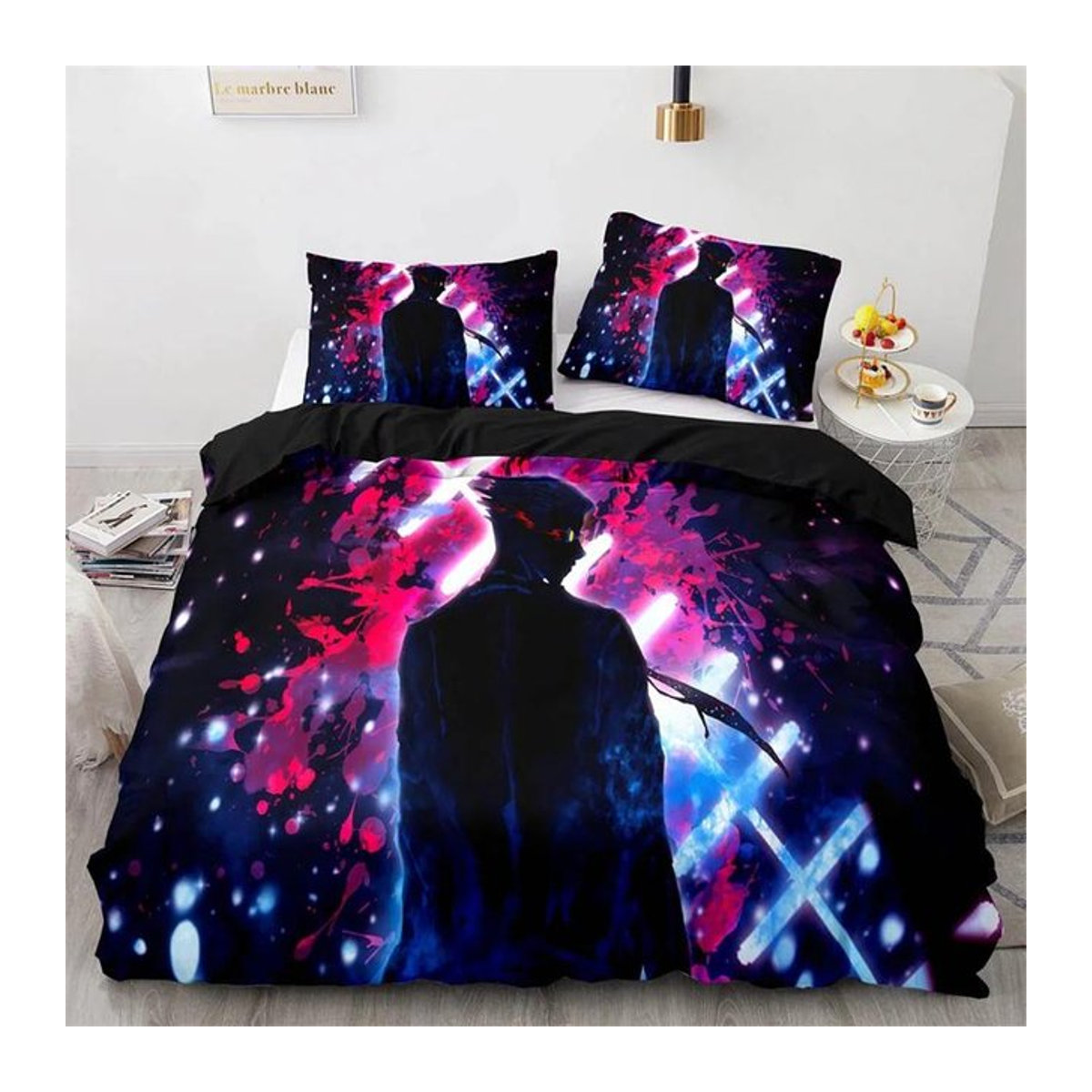 Wucifang Bags Bettwäsche-Set Anime Jujutsu Kaisen Satoru Gojo Multicolor, 2-teilig, B/H: 135 x 200 cm - Bild 1