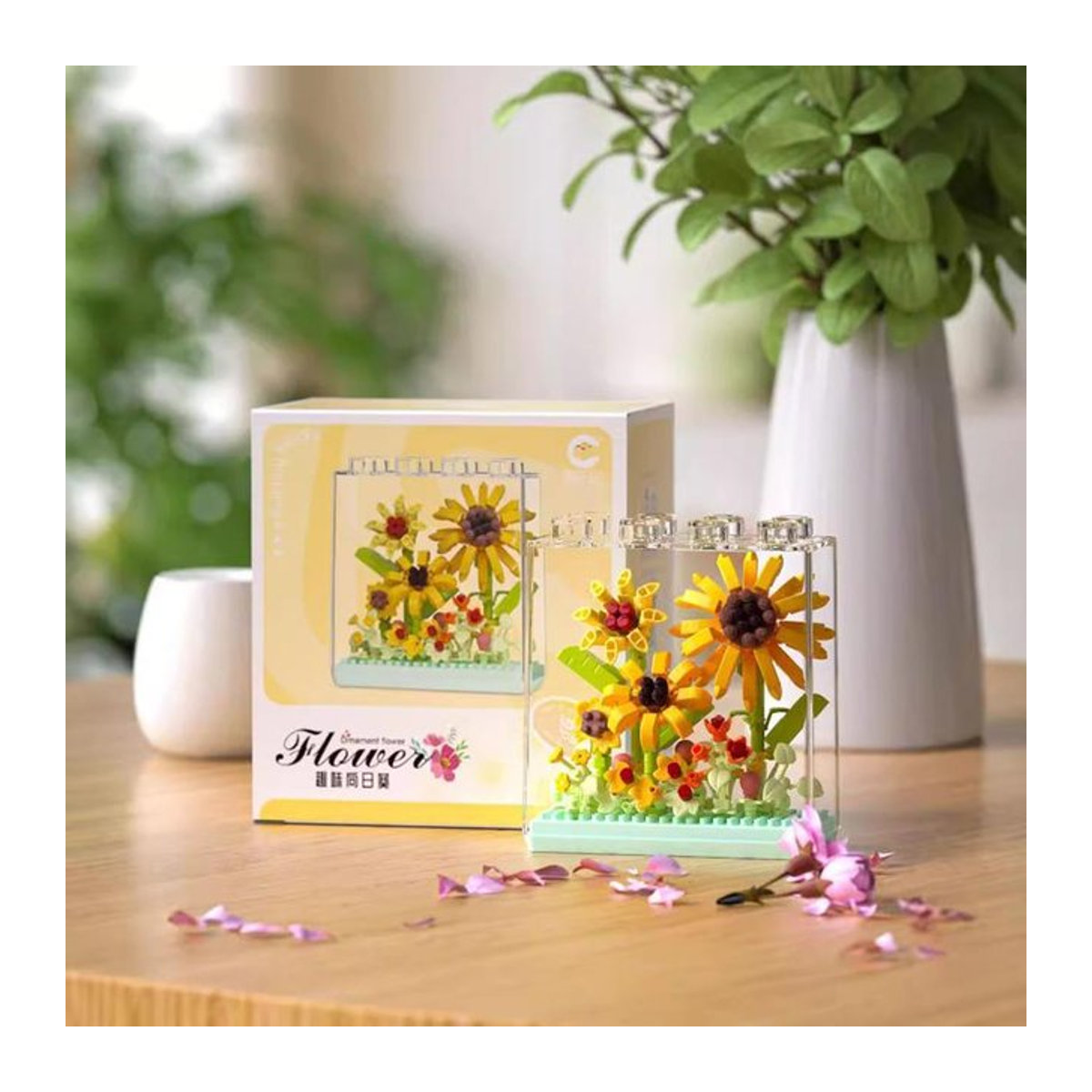 Wucifang Bags Blumen-Traumbox Serie Kreatives DIY-Baustein-Set für Kinder in Multicolor - Bild 1