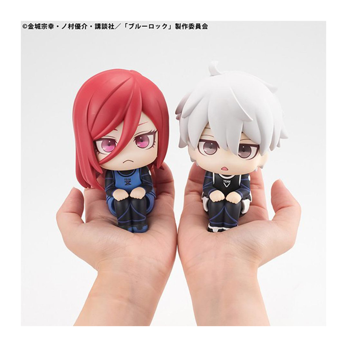 Wucifang Jewelry Blue Lock Q Version Anime Actionfiguren Isagi Yoichi und Bachira Meguru aus PVC in Multicolor - Bild 1